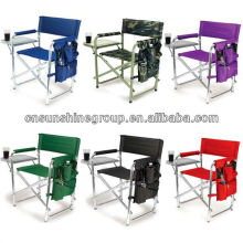 Folded metal or aluminum director chair